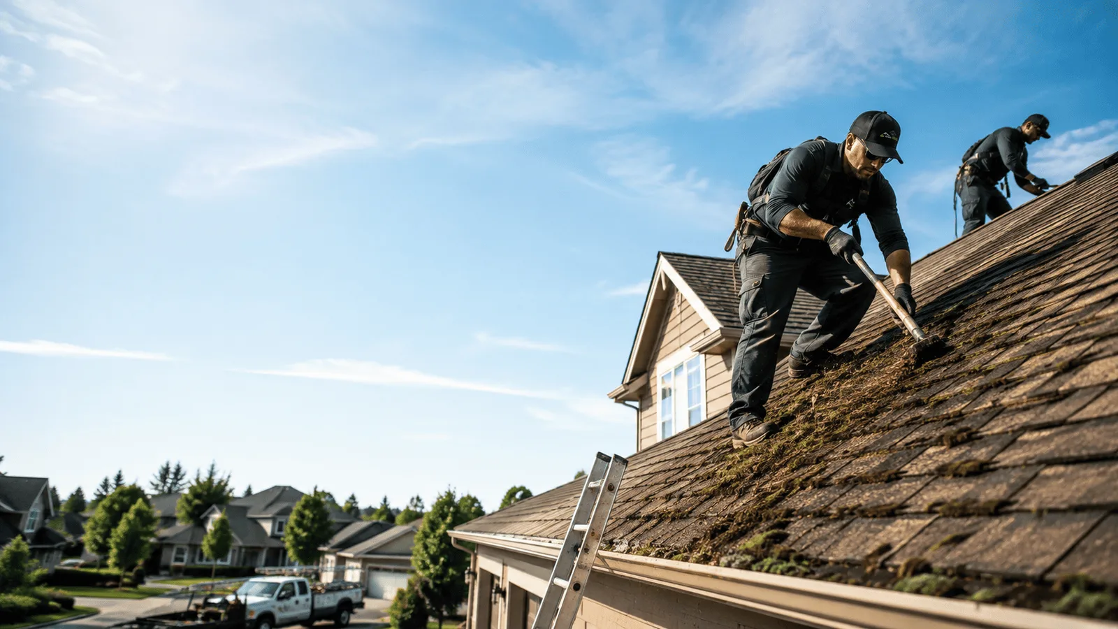 Roof Moss Removal in Sandoval, IL near me